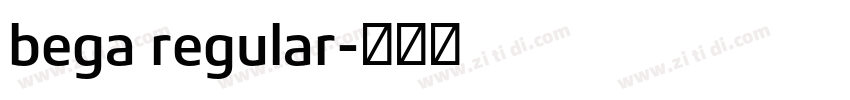 bega regular字体转换